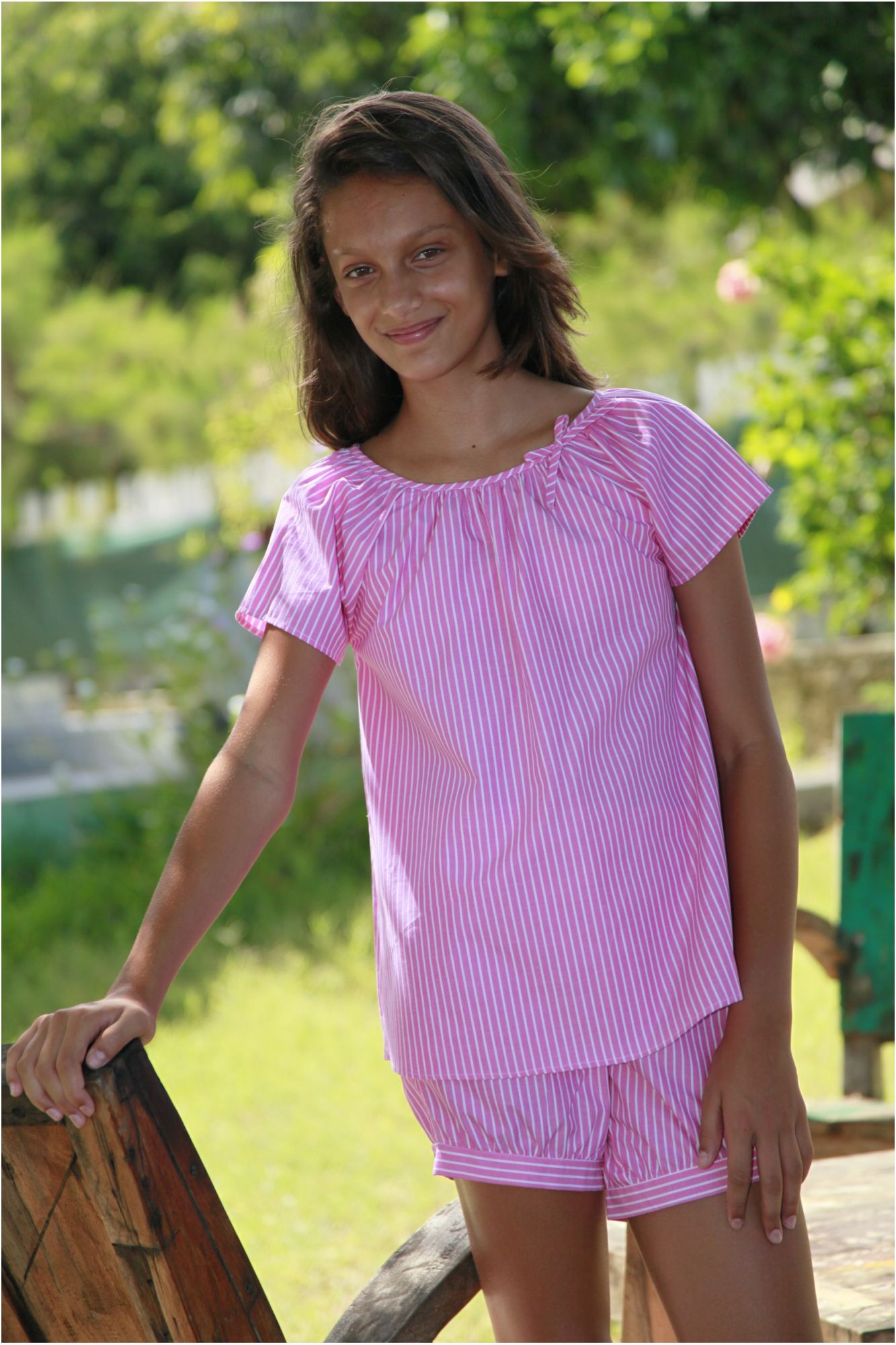 Pyjashort Fille Honorine Rose L Orangerie